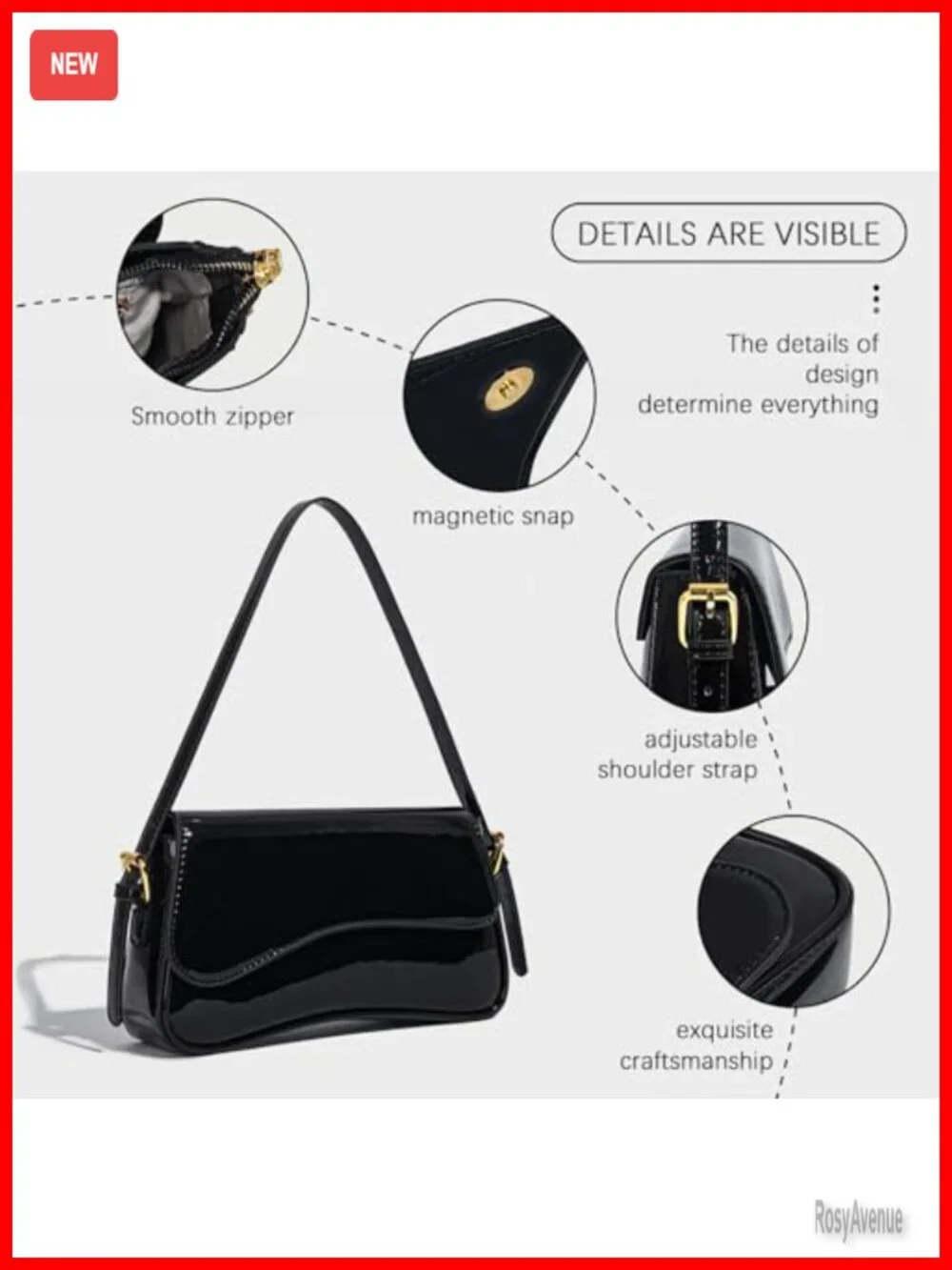 Faux Leather Y2K Hobo Bag with Cherry Pendant, Crossbody Shoulder Bag